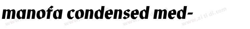 manofa condensed med字体转换 manofa condensed med字体转换